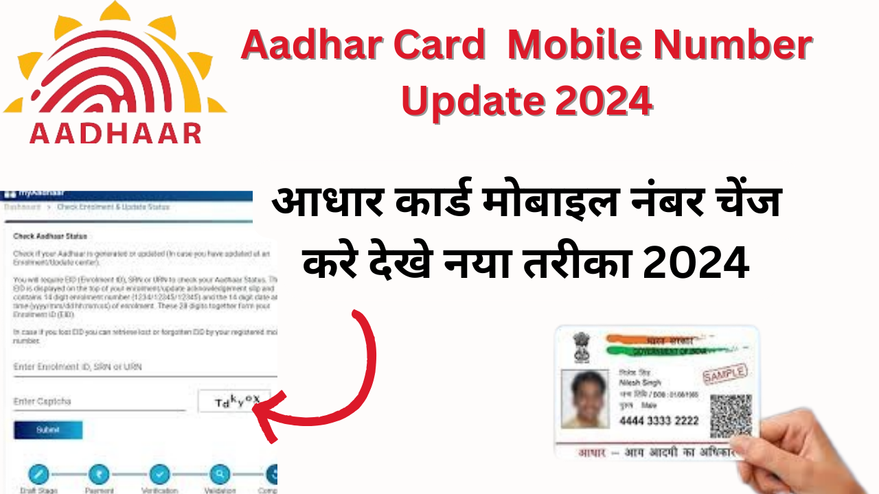 Aadhar Card Mobile Number Update 2024